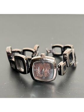 Fossil ES2001 Asymmetrical Square Stainless Steel  Watch